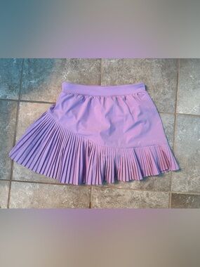 SPANX skirt size small women lilac purple Pleated Active Skort Skirt shorts